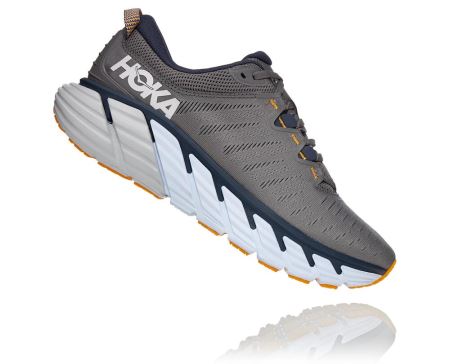 Hoka Gaviota 3 Road - Tenis Corrida Largos Homem Cinzentas / Azuis | PT-jqm2STk